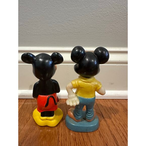2 Vintage Mickey Mouse Figures 60's Hong Kong - Picture 6 of 6